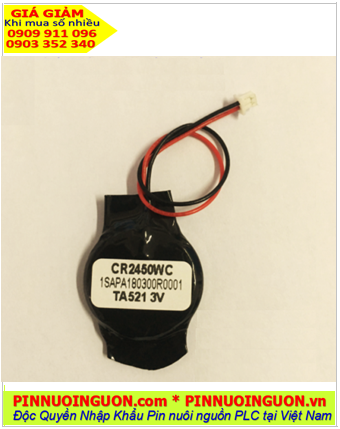 ABB 1SAP180300R0001; Pin nuôi nguồn ABB 1SAP180300R0001 lithium 3v chính hãng /Xuất xứ Indonesia 